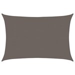 vidaXL Voile d'ombrage 160 g/m² Anthracite 5x7 m PEHD