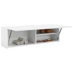 vidaXL Armoire murale de bain blanc 100x25x30 cm bois d'ingénierie