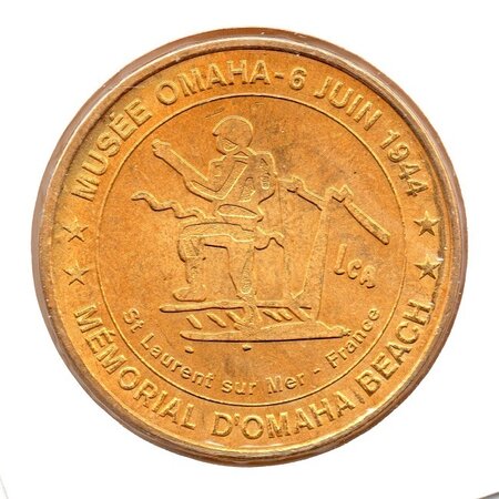 Mini médaille monnaie de paris 2009 - musée mémorial d’omaha beach