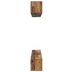 vidaXL Ensemble meuble TV 6 Pièces Bois ancien 80 x 30 x 30 cm