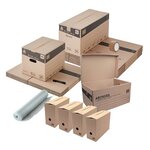 Pack and Move - Kit déménagement écologique + 1 adhésif kraft "fragile" offert