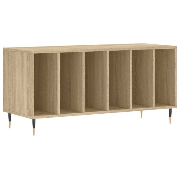 vidaXL Armoire à disques chêne sonoma 100x38x48 cm bois d'ingénierie