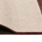 Vidaxl tapis en jute avec support en latex 140 x 200 cm marron foncé