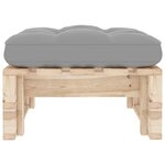 Vidaxl pouf palette de jardin bois de pin imprégné