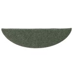 vidaXL Tapis autoadhésifs de marches 10 Pièces Vert 56x17x3 cm Aiguilleté