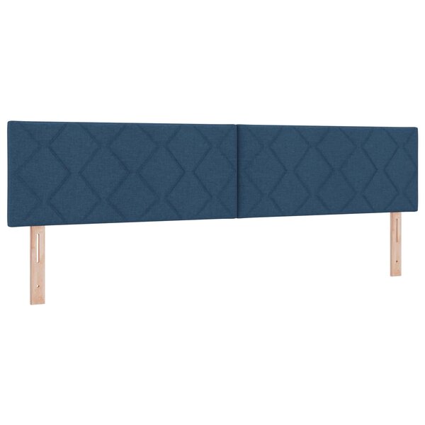 vidaXL Tête de lit Bleu 200 cm tissu