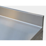 Table réfrigérée positive - 2 portes avec dosseret groupe logé - dalmec -  - acier inoxydable2pleine x700xmm