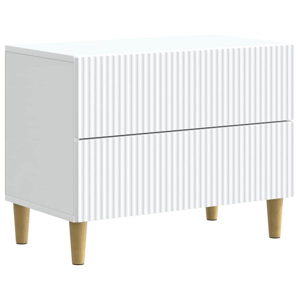 vidaXL Cabinet de chevet Blanc 62 x 34 5 x 48 cm Bois d'ingénierie