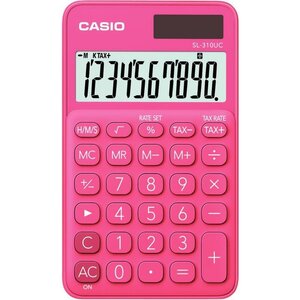 Calculatrice de poche 10 chiffres CASIO SL-310UC corail