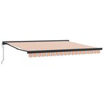 vidaXL Auvent Rétractable Multicolore 400 × 300 cm Tissu  Métal