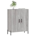 vidaXL Buffet sonoma gris 69 5x34x90 cm bois d'ingénierie
