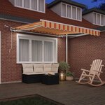 vidaXL Auvent Rétractable Jaune et Orange 300 x 250 cm