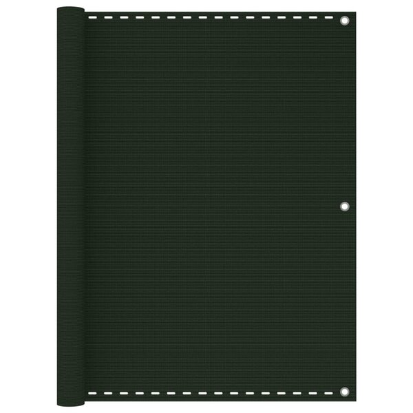 vidaXL Écran de balcon Vert foncé 120x300 cm PEHD