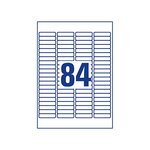 Paquet de 2100 étiquettes mini, 46,0 x 11,1 mm, blanc avery zweckform