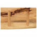 vidaXL Dessus de table 60x20x3 8 cm bord vif bois massif manguier brut