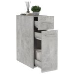vidaXL Armoire d'apothicaire Gris béton 20x45 5x60 cm Bois ingénierie