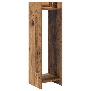 vidaXL Support de Plante avec étagère Bois ancien 30 x 30 x 100 cm