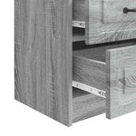 vidaXL Cabinet de chevet avec tiroir Sonoma gris 43 x 34 5 x 44 5 cm
