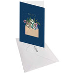 Carte Signature Enveloppe Fleurs - 11 5 X 17cm - Draeger paris