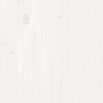 vidaXL Tête de lit murale Blanc 126x3x63 cm Bois massif de pin