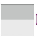 vidaXL Store enrouleur occultant largeur du tissu 146 6 cm polyester