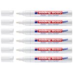 Marqueur Spécial Pneu Caoutchouc 8050 Blanc Pointe Ronde 2-4 mm x 6 EDDING