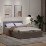 vidaXL Cadre de lit à rangement hydraulique sans matelas 120x200 cm