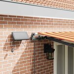 vidaXL Auvent Rétractable jaune et orange 500 ×350 cm tissu