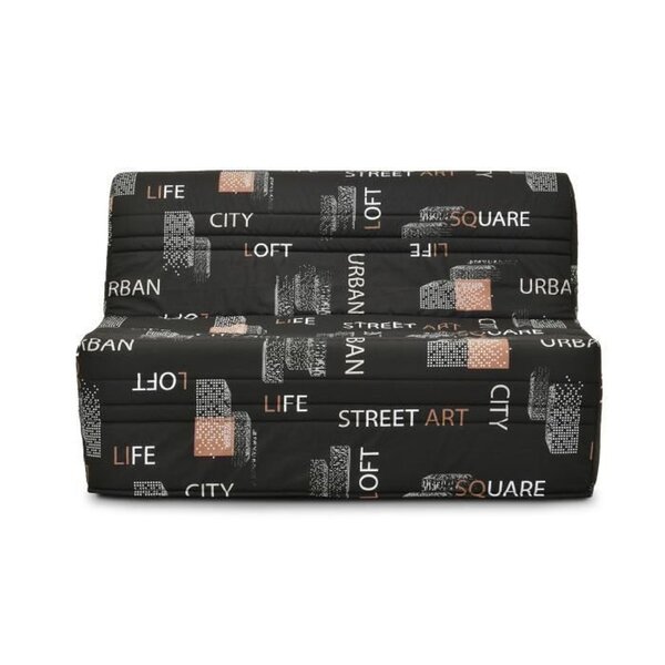 Banquette BZ - Tissu Noir - 143 x 97 x 89 cm - Joe