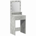 vidaXL Table de Toilette Gris béton 50 x 41 x 135 cm Bois d'ingénierie
