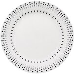Service 18 pieces Grain de riz en porcelaine noir