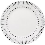 Service 18 pieces Grain de riz en porcelaine noir