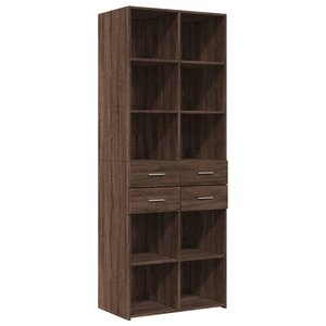 vidaXL Buffet haut chêne marron 70x42 5x185 cm bois d'ingénierie
