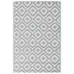 vidaXL Tapis d'extérieur ARAKIL Gris 120x180 cm PP