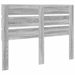 vidaXL Tête de lit Gris Sonoma 150 cm Bois d'ingénierie