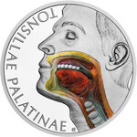 Monnaie TONSILS Human Body 1 Oz Argent 1$ Niue 2026