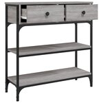 vidaXL Table console sonoma gris 72 5x25x75 cm bois d'ingénierie