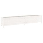 vidaXL Lit surélevé de jardin blanc 199 5x40x39 cm bois de pin massif