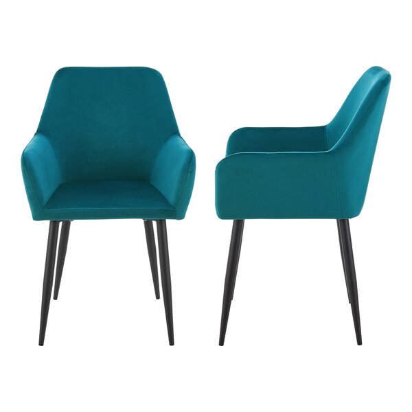 Lot de 2 chaises de salle à manger 86 x 57 x 56 cm bleu turquoise 03_0006727