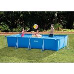 INTEX Kit Piscine Metal Frame Junior rectangulaire tubulaire - 4,50 x 2,20 x 0,84m