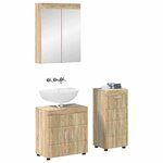 vidaXL Ensemble de mobilier de salle de bain TULUM Chêne Sonoma