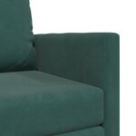vidaXL Sofa-Lit 2-en-1 Vert Foncé 74x77x81 cm Velours