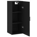 vidaXL Armoire murale noir 34 5x34x90 cm