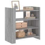 vidaXL Buffet sonoma gris 73 5x35x75 cm bois d'ingénierie