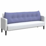 vidaXL Coussin de Dos Bleu denim 180 x 24 x 50 cm tissu