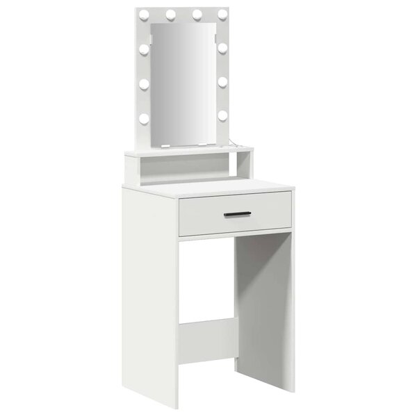 vidaXL Table de Toilette Blanc 50 x 41 x 140 cm Bois d'ingénierie