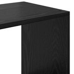 vidaXL Bibliothèque Chêne noir 137 5 x 29 x 137 5 cm Bois d'ingénierie