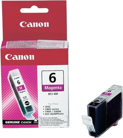 Cartouche d'encre canon bci-6m (magenta)