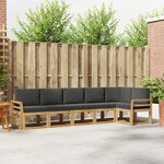 vidaXL Ensemble de canapés d'extérieur 6 Pièces Blanc et anthracite