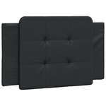 vidaXL Lit avec matelas noir 100x200 cm similicuir